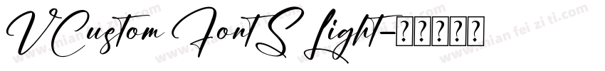 VCustom FontS Light字体转换